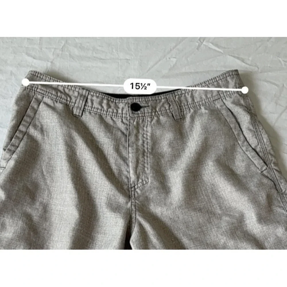 O'Neill Mens‎ Gray Lightweight Summer Essentials Hybrid Chino Shorts Size 32